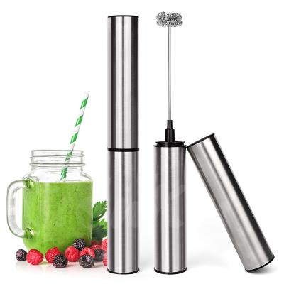 중국 Electronic Milk Frother Battery Operated Professional Foamer Oem Custom Hand Hot Cold Cappuccino Coffee Mixer Milk Frother Set 판매용