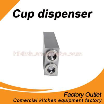 China For Cup Dispensing Hot Sale Stainless Steel Table Top Plastic / Paper Cup Dispenser for sale