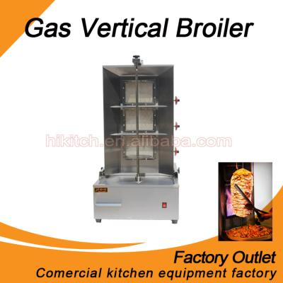 China Grilling Steak Broiler/Commercial Gas Chicken/Pancake etc Shawarma Machine Hot Selling Vertical Rotisserie for sale for sale