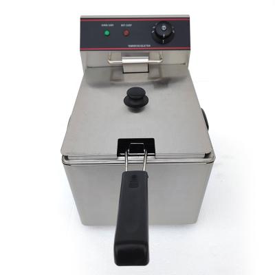 China Horizontal Commercial Kitchen Equipment Mobile Desktop Commercial Grade Electric Fryer Deep Fryer for sale