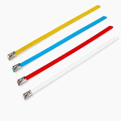 China Stainless Steel Steel Cable Ties 8x400mm Ties Manufacturer for sale