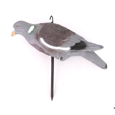 China Realistic Plastic Material Garden Decoration Bracket Holder Position PE Pigeon Outdoor Hunting Decoy for sale