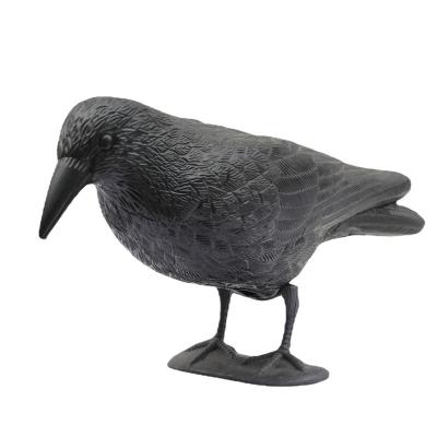 China Ourdoor Hunting Hunting Crow Plastic Standing Flocking Black Decoys for sale