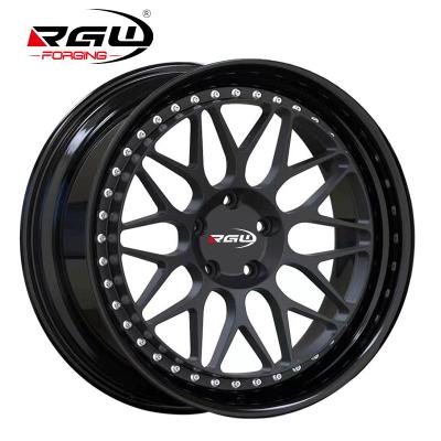 China T6061 19x8.5 Black Aluminum Chrome Rims Staggered Deep Dish Car Rines Mags Pcd 5x112 Alloy Wheels Aluminum Rim 16 17 18 19 Inch 5 Stud for sale