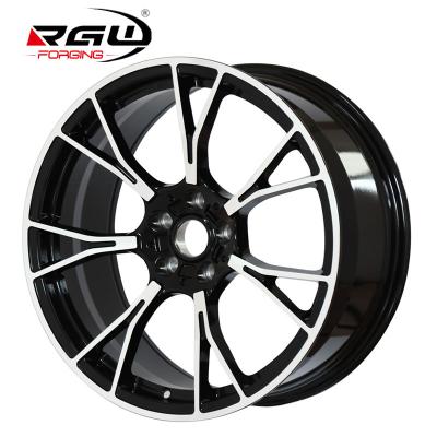 China T6061 T6 Aluminum Alloy 1042 Custom Flegen Black Chrome Staggered Plate Alloy Car Rims Super Deep Magnetic 5x112 Pcd Forgiato Rim Forged Wheel 20 Inch for sale