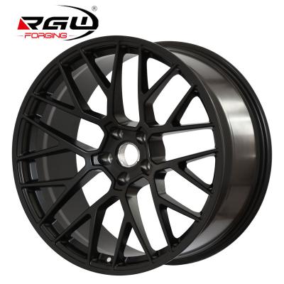 China T6061 T6 Aluminum Alloy 1022 Cerchi In Lega Black Rines Alloy Passenger Jante Mag Pcd 5*112 5/112 20 Inch 21 Zoll Aluminum Forge Car Custom Forged Wheel for sale