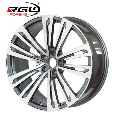 China 6061 T6 Aluminum Alloy Aros Staggered Rim 1845 Inforged 5 Spoke 6061 Aluminum Alloy T6 Rim 5 Hole Custom Lug 18 19 20 Inch Pcd 5x112 Forged Wheel for sale