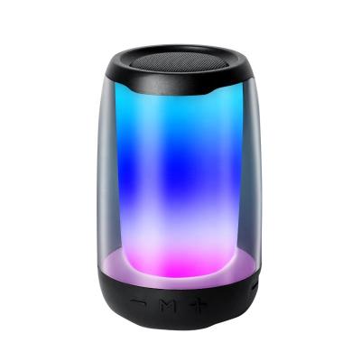 China OEM Logo Brand Wireless Outdoor LED Speaker Mini AUX Light Party Flashing TF USB Lighting BT Speaker RGB Lighting Supports. for sale