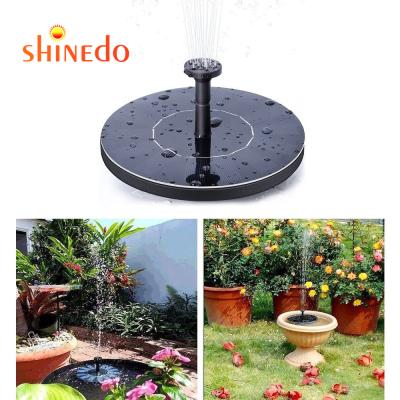 China Contemporary Solar Powered Low Water Garden Jet Fountain For Lake Pool Vessel Pump Plastic Jet Ornaments for sale