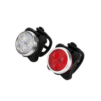 China IP65 Waterproof Bicycle Safety Warning Light Bike Accessories, USB Rechargeable Front Back Bicycle Led Tail Light bicicleta de lux for sale