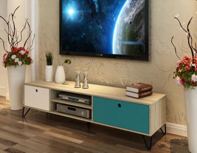 China Eco-friendly home furniture wood tv stand tv cabinet morden living room furniture design with showcase for sale