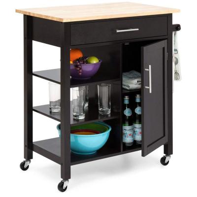 China Eco - Friendly Wooden Kitchen Cart Cart , Cart Island Kitchen Cart for sale