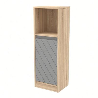 China Modern MDF Small Wooden Floor Free Standing Bathroom Cabinet for sale