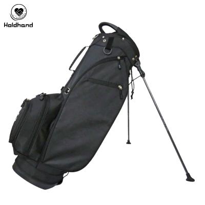 China 6 Way 9.5 Inch Custom Canvas Golf Rack Bag Portable Top Divider In Black for sale