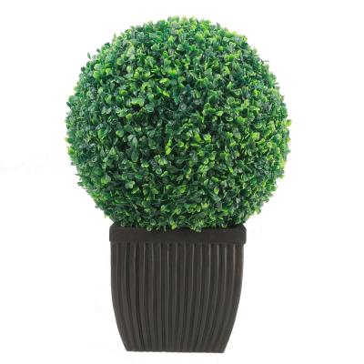 China Factories Popular Artificial Single Boxwood Ball Price Factory Supplier UV Outdoor Indoor Tree for sale