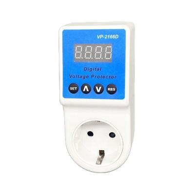 China Digital SVC Adjustable Automatic Recovery Voltage Protector for Home Appliances with Different Plug Type for sale