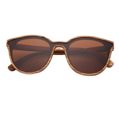 China Eco-friend 100% TAC Polarized Lens Cat Eye Vintage Fashion Sunglasses Wooden Bamboo Sunglasses Prepare Goods for sale