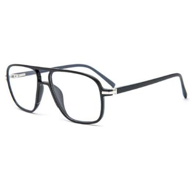 China Factory Price High Quality Double Oversized Square Bridge Myopia Unisex Tr90 Optical Frames for sale