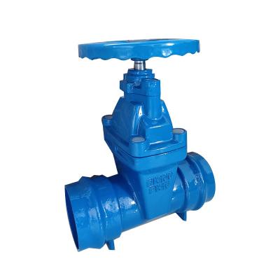 China General Ductile Iron PVC Plug Ends Non-Rising Resilient Seated Sluice Gate Valve for sale