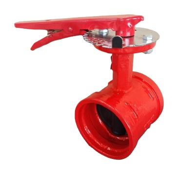 China API609 EN593 MSS SP-67 General Groove Butterfly Valve By Manual For Fireworks for sale