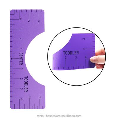 China High Quality Portable Infant T-shirt Alignment Ruler Shirt Alignment Tool T-shirt Ruler for sale