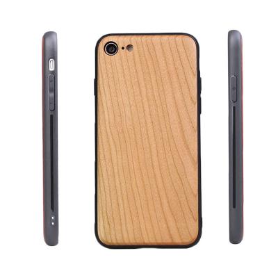 China Apply For IPhone New Sublimation Blanks Wooden Cell Phone Cases With Natural Wood Inserts For iPhone for sale