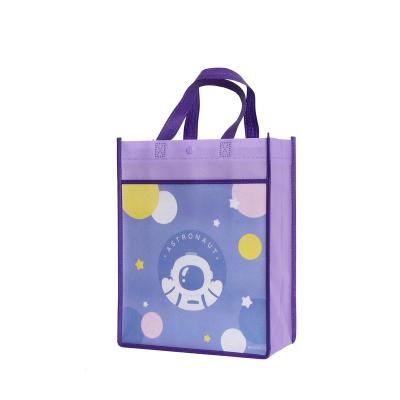 China International Children's Day Factory Wholesale Cartoon Nonwoven Portable Shopping Bags Handled for sale