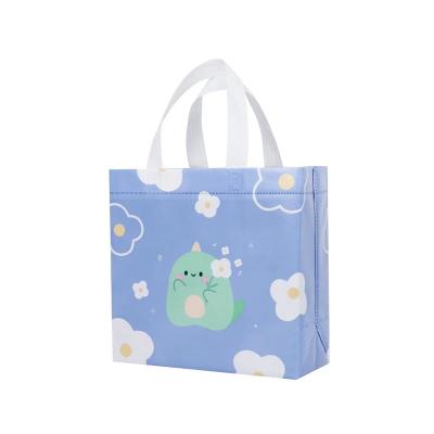 China Factory wholesale pp cartoon printing recyclable nonwoven pp cartoon handbag for sale