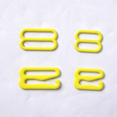 China Underwear Nylon Coated Buckles Rings And Sliders Strap Adjuster Underwear Accessories for sale