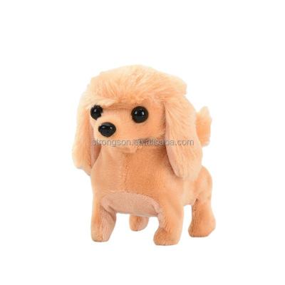 China Cartoon Toy Stuffed Animals Plush Electric Puppy Walks Will Bark And Wiggle His Tail Simulation Dog Child Toy Boy Girl for sale