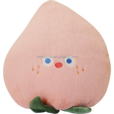 China Custom Pillow Toy Small Big Size Soft Animal Cartoon Pattern Plush Pillow Stuffed Toy Vegetable Peach Pear Eggplant Persimmon for sale