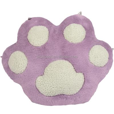 China Custom Toy Small Big Size Plush Cartoon Animals Pattern Pillow Soft Pillow Stuffed Toy Cat Paw for sale