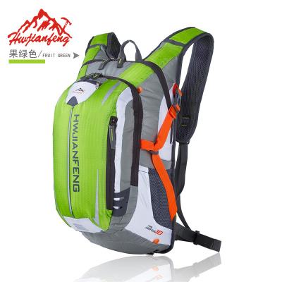 China Customized water repellent nylon backpack with water bag to cycle and replenish water, with helmet strap to cover the backpack for sale