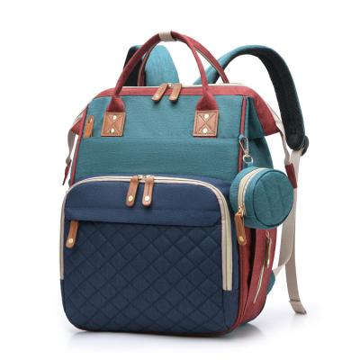 China Multifunctional Fashion Mommy And Baby Bag Backpack Portable Mommy Dining Bag for sale