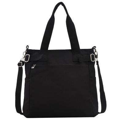 China Beautiful fashion ladies vintage black canvas cross-body bag elegant custom made canvas shoulder bag messenger bag for sale