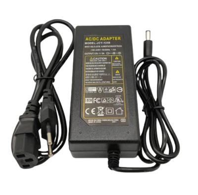 China Hot Selling Durable Power Supply 12V 5A 72W Black AC DC Cable Power Desktop Adapter for sale