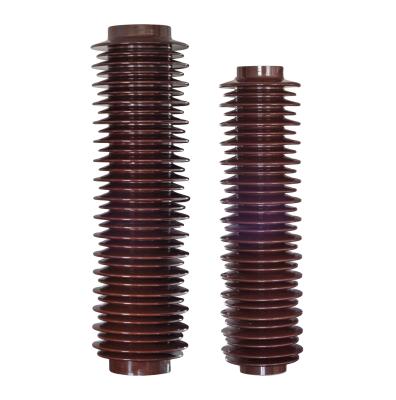 China Brown Glazed YWZ-66 Lightning Arrester Insulator IEC-99-4 for sale