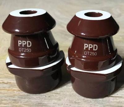 China el buje de la porcelana del transformador de 1kV 250A con Brown esmaltó en venta