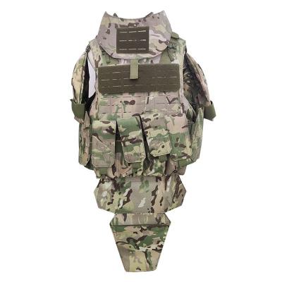 China NIJ IIIA-Level Full Protection Bulletproof Vest, GA II Laser Quick Release PE Aramid CP Camouflage Tactical Vest Jacket for sale