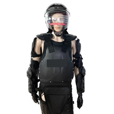 China 2024 New Fully Defense Black Rigid Flame Retardant Riot Suit Anti Hit Suit Safety Riot Suit for sale