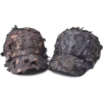 China Wholesale outdoor camping hunting 3D real tree printing sports hat tactical quick dry camouflage baseball cap for sale