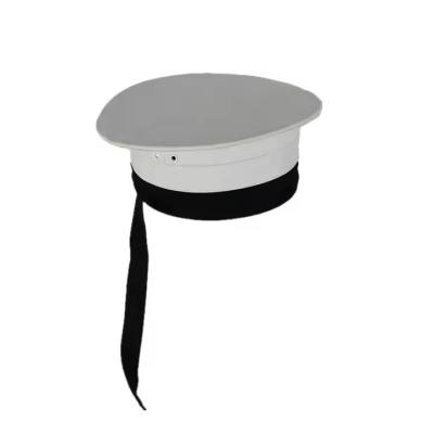 China Customized Tactical Outdoor Gear with Polyester / Cotton Material White Officer Parade Hat for sale