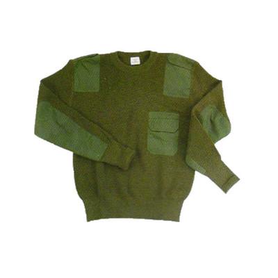 China Uniform Customized Chest Pocket V-Neck Knitted Wear Pullover Tactical Wear Sweater for sale