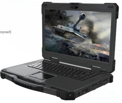 China Militar reforçar notebook, reforçar labtop, 14 polegadas Single Screen Rugged laptop portátil à venda