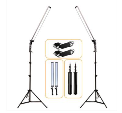 China Aluminum Adjustable 24inch 16inch LED Photography Fill Light with Light Stand Photographic Visual Fill Light for sale