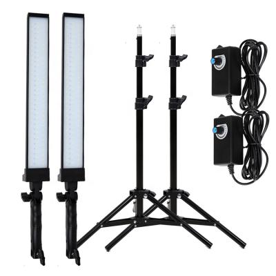 China Dimmable Aluminum Photography Lighting Kit , 5600K Photo Studio Led Light Kit With Tripod Stand For Video And Portrait Shooting for sale