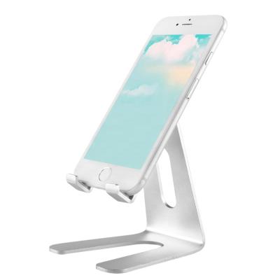 China PORTABLE Phone Holder Universal Aluminum Alloy Desktop Holder For All Mobile Smart Phone for sale