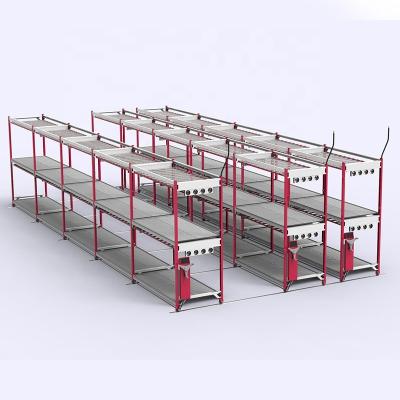 China Indoor Vertical And Greenhouse Cultivating Movable Multi-Tier Vertical Rack Grow System For Indoor Planting for sale