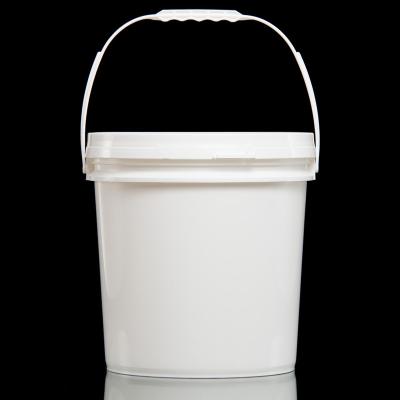 China Paint 10 Liter Plastic Bucket With Tear Strip Lids for sale