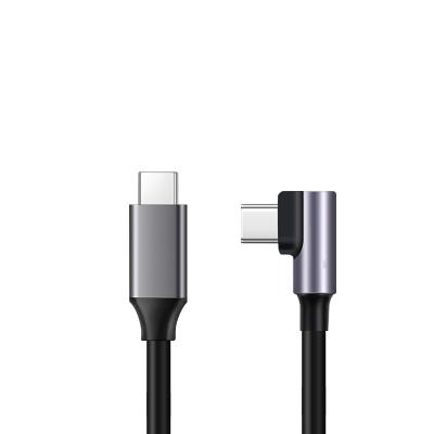 China Fast Speed ​​Charging Cable 90 Degree USB C2c Right Angle Type Fast C Cable PD Billing For Google Pixel, Samsung Galaxy Note, MacBook AI, iPad for sale